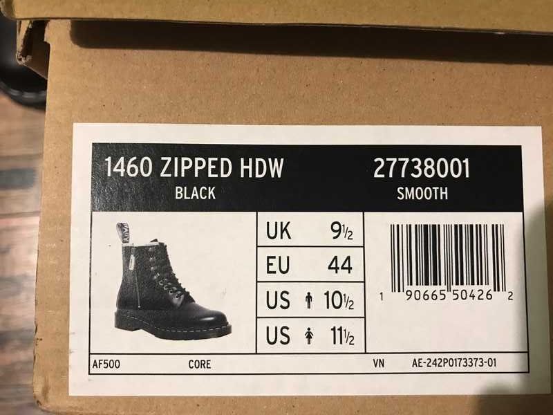 Buty glany na zamek Dr. Martens rozm44