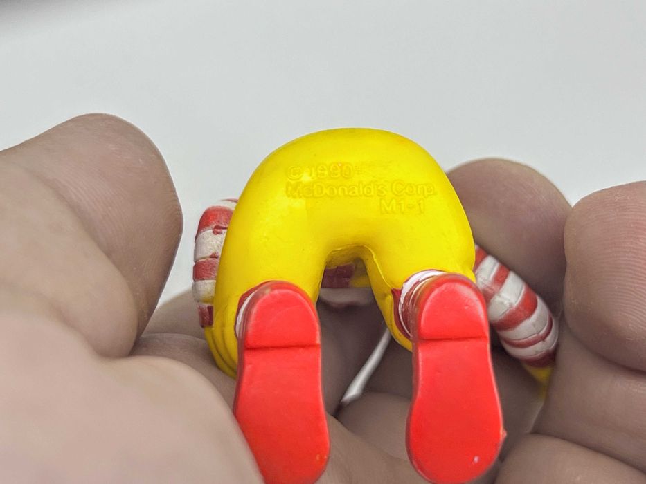 Ronald McDonald Rallye (1990) Figura Vintage Happy Meal