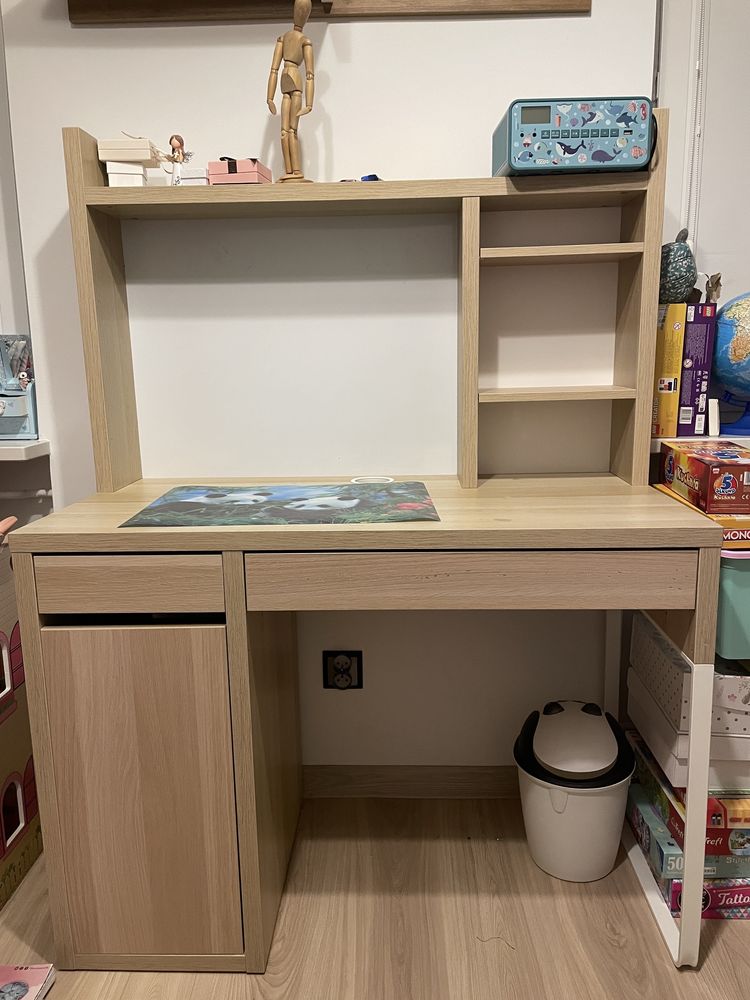 Biurko z nadstawką kolor dąb 95cm