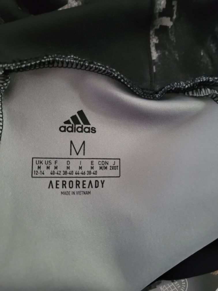 Legginsy dwukolorowe damskie Adidas