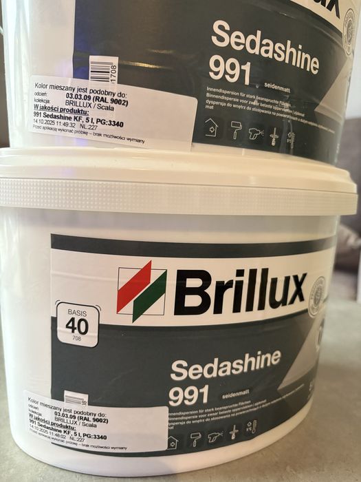 Farba Brillux Sedashine 991 RAL 9002 – 5L
