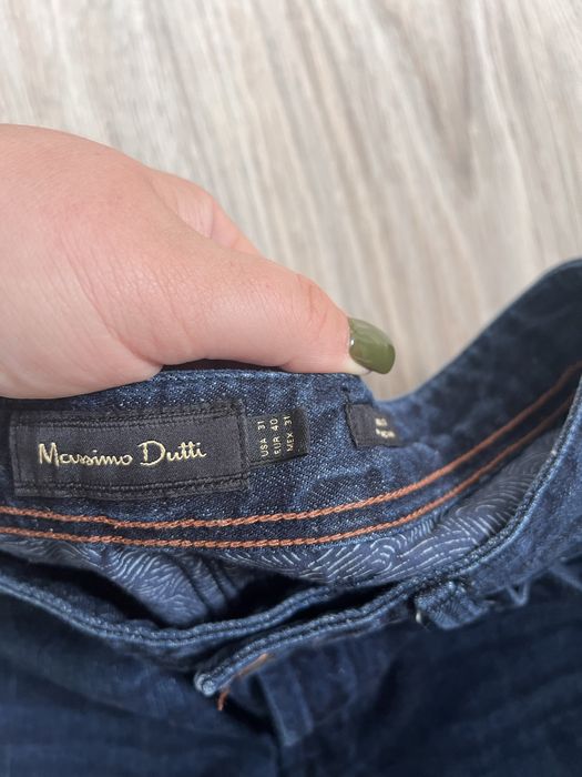Massimo Dutti slim spodnie 40 granatowe meskie