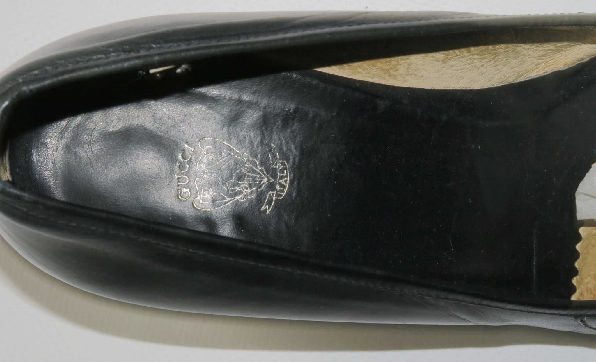 Gucci skórzane buty na obciasie lata 50 unikat vintage 36