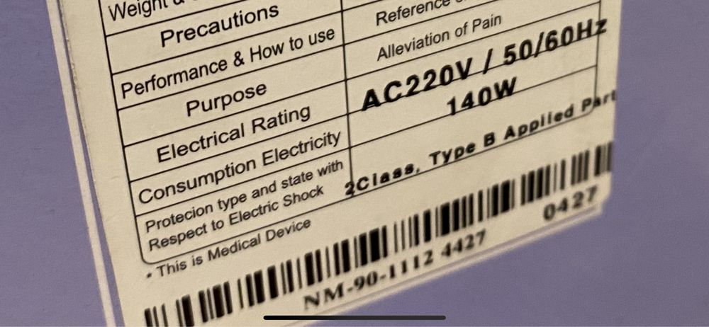 Pas grzewczy z ceramiką turmanium Nuga Best NM-90. Nowy