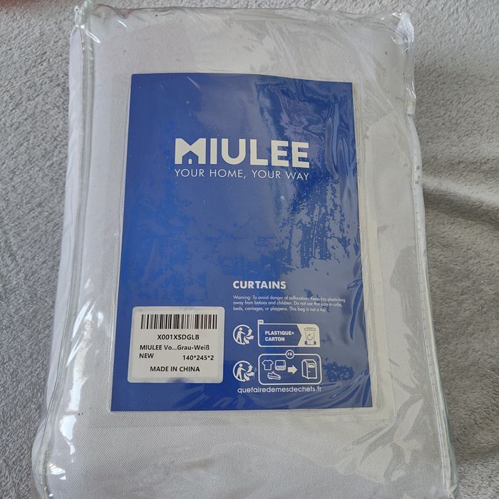 Zasłony szare 140/245