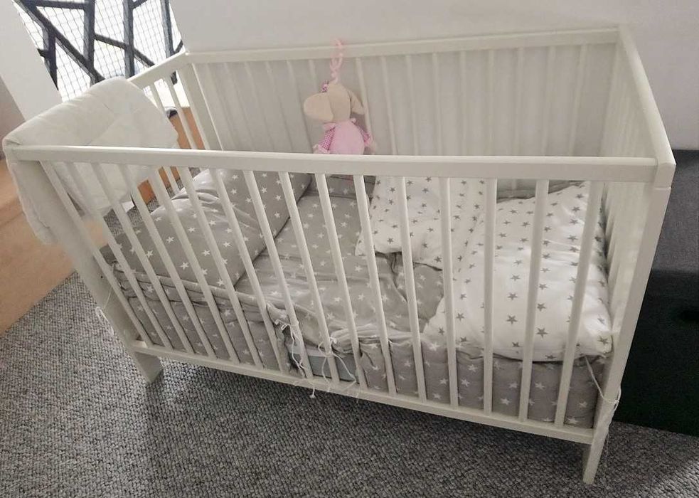 Łóżeczko dziecięce IKEA GULLIVER 60x120 + materac piankowy