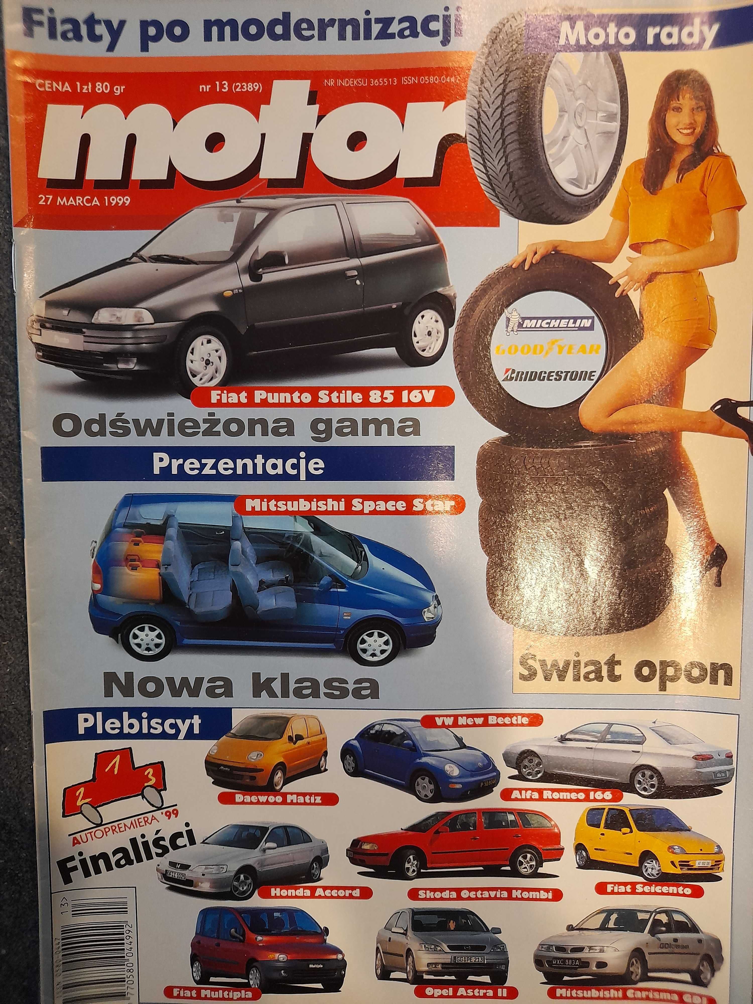 MOTOR Punto Stile, Honda Zero, Alfa 156 Selespeed i in, rok 1999