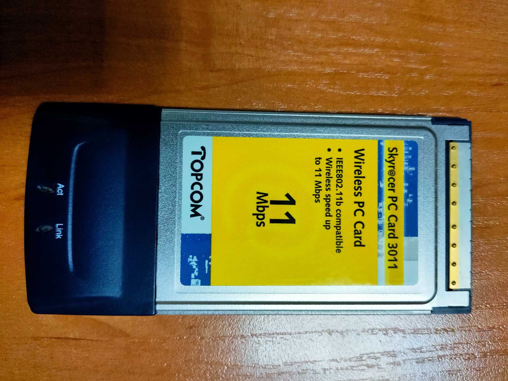 Topcom Skyracer PC Card 3011 PCMCIA-karta 11 Mbit met 128-bit wifi