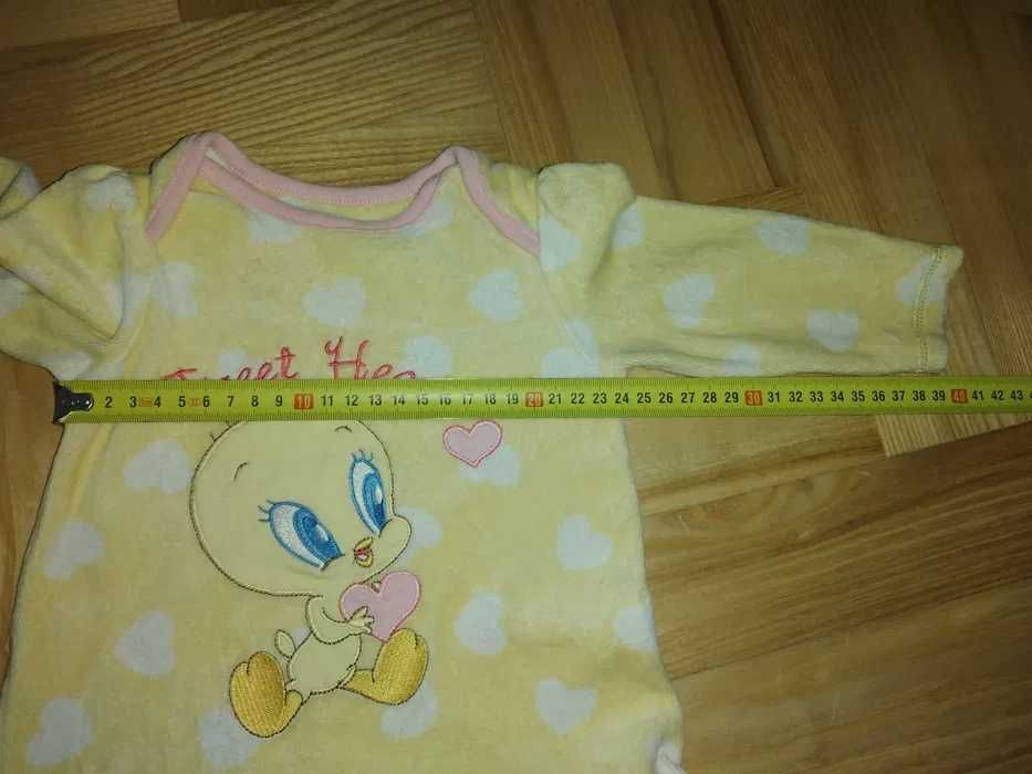 Bluzka długi rękaw tweety looney tunes disney spodnie pepco 74 80