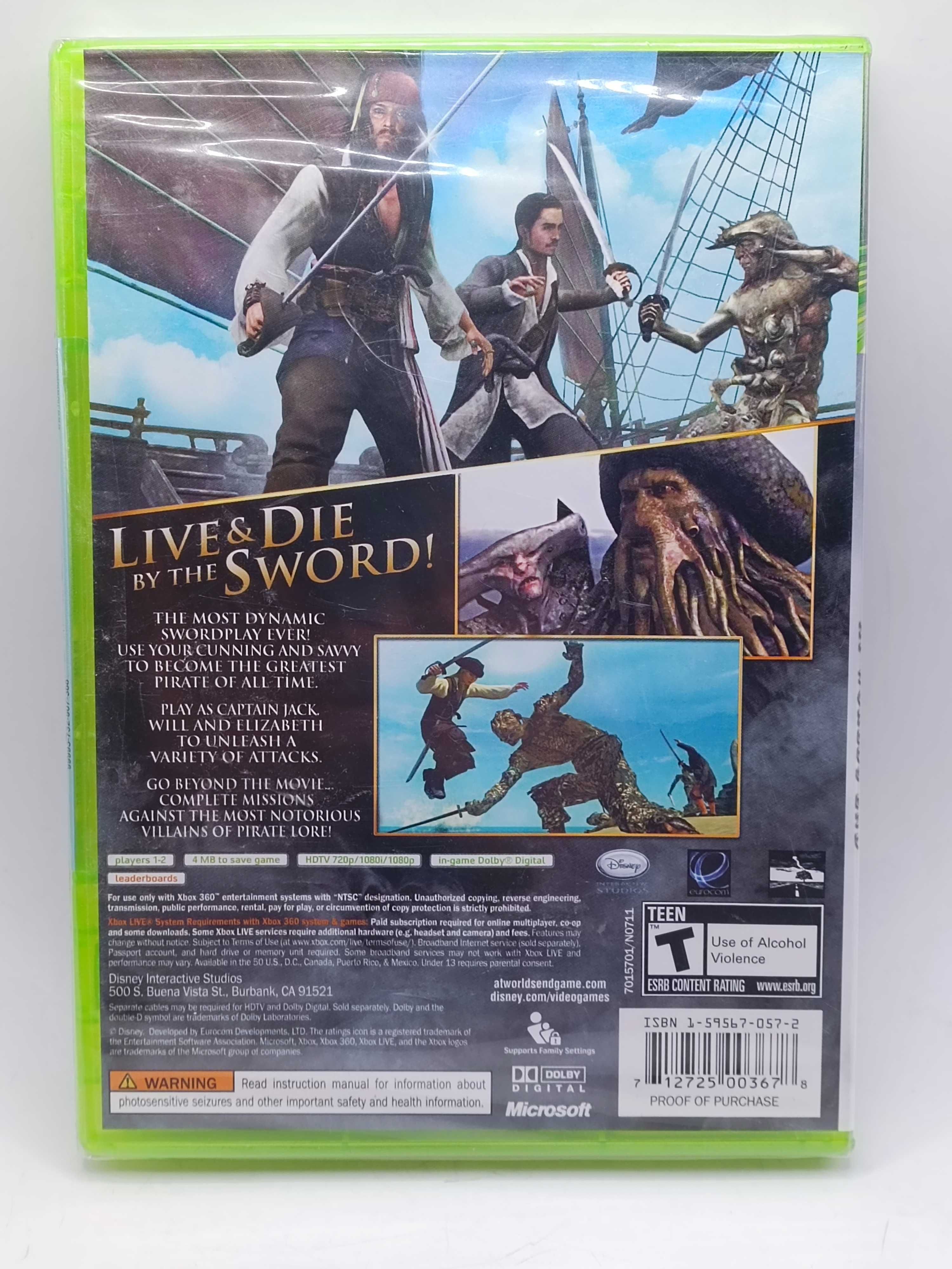 GRA Pirates Of The Caribbean At World'S End NTSC NA XBOX 360 208/03/25