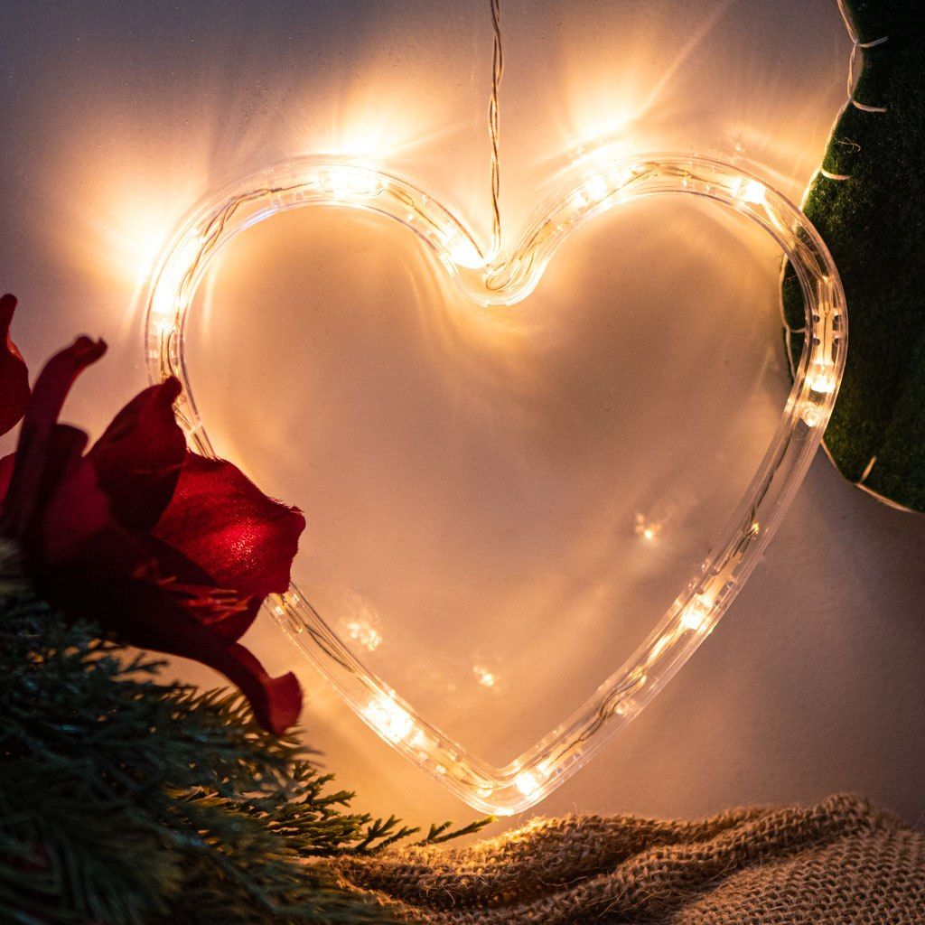 Lampki LED wisząca ozdoba dekoracja świąteczna serce