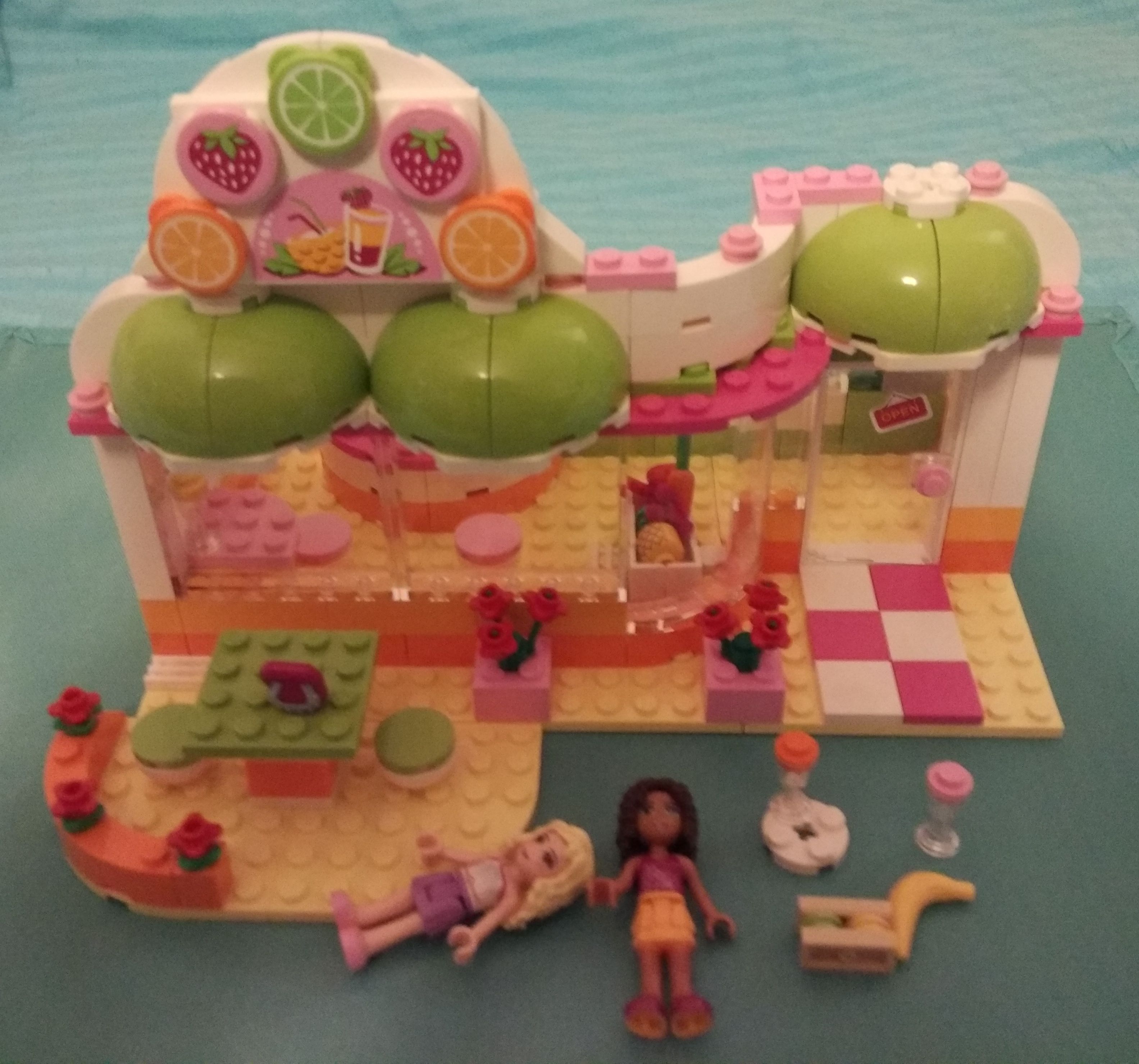 Oryginalne klocki lego friends: Bar z sokami