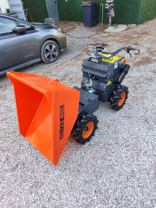 Mini dumper electrico 300kgs 4X4 com gancho reboque