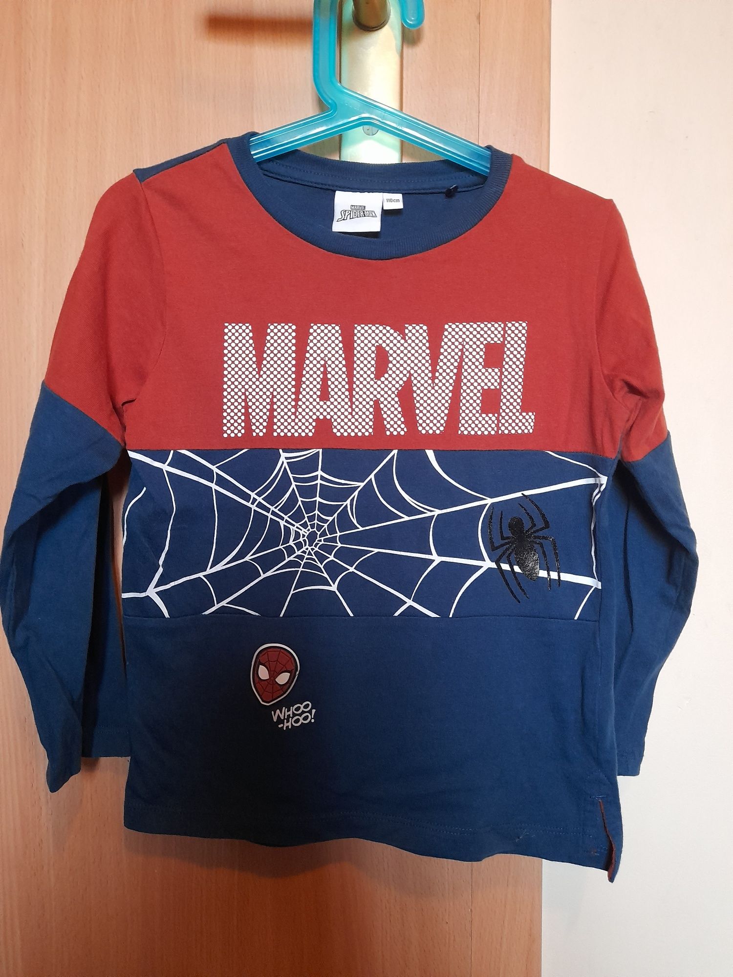 Bluzka Marvel Spiderman dlugi rękaw rozmiar 110