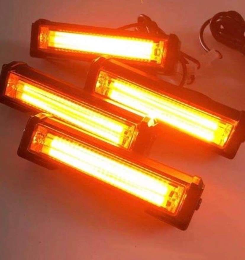 4 x 20W stroboskopy COB lampy błyskowe led 12-24V sterownik 6 trybów