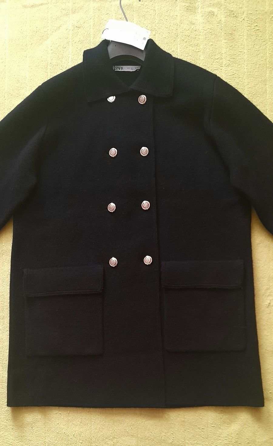 Piękny, nowy, wełniany płaszczyk, blezer ZARA r. L