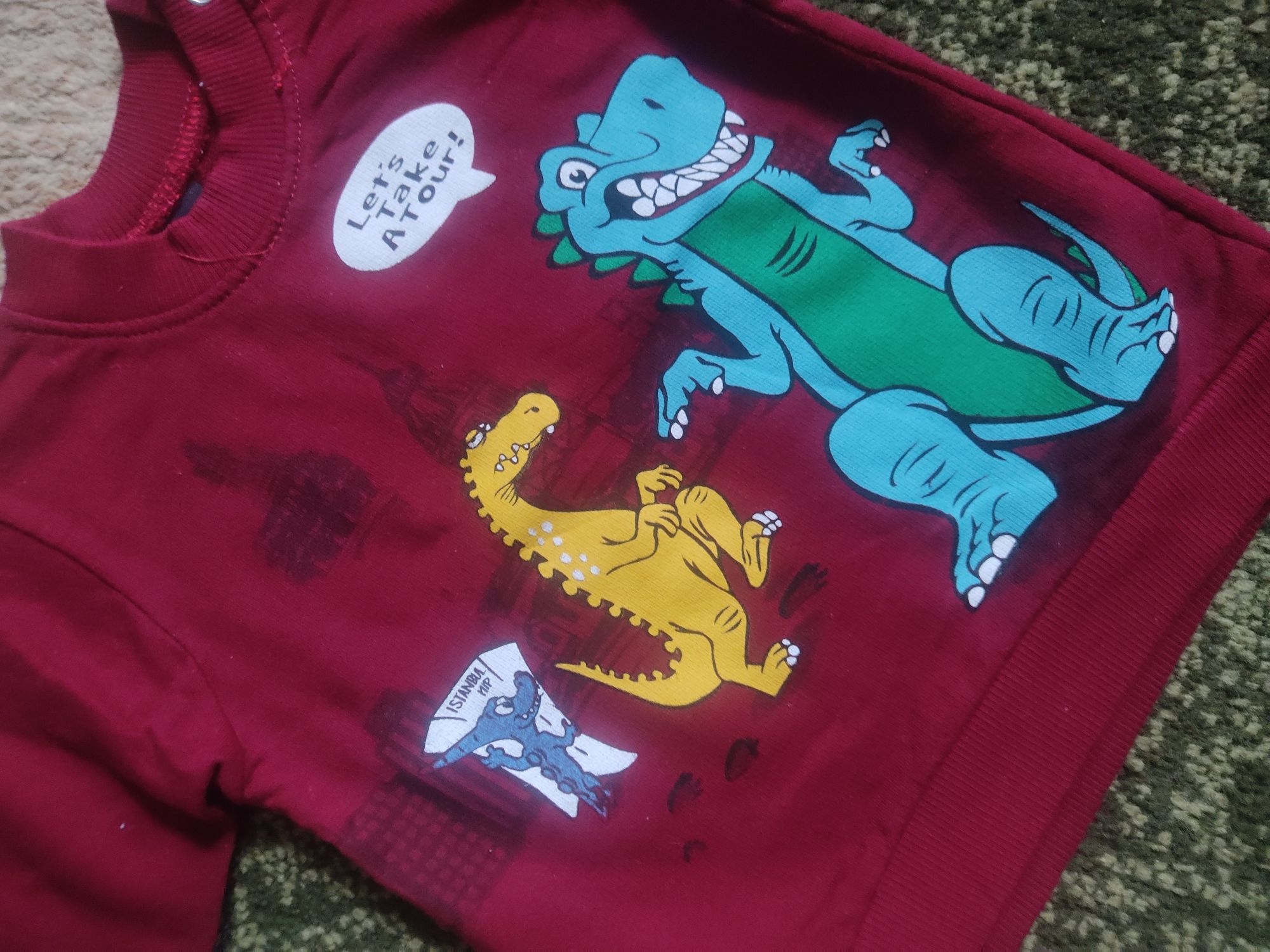 Bluza z dinozaurami rozmiar 68