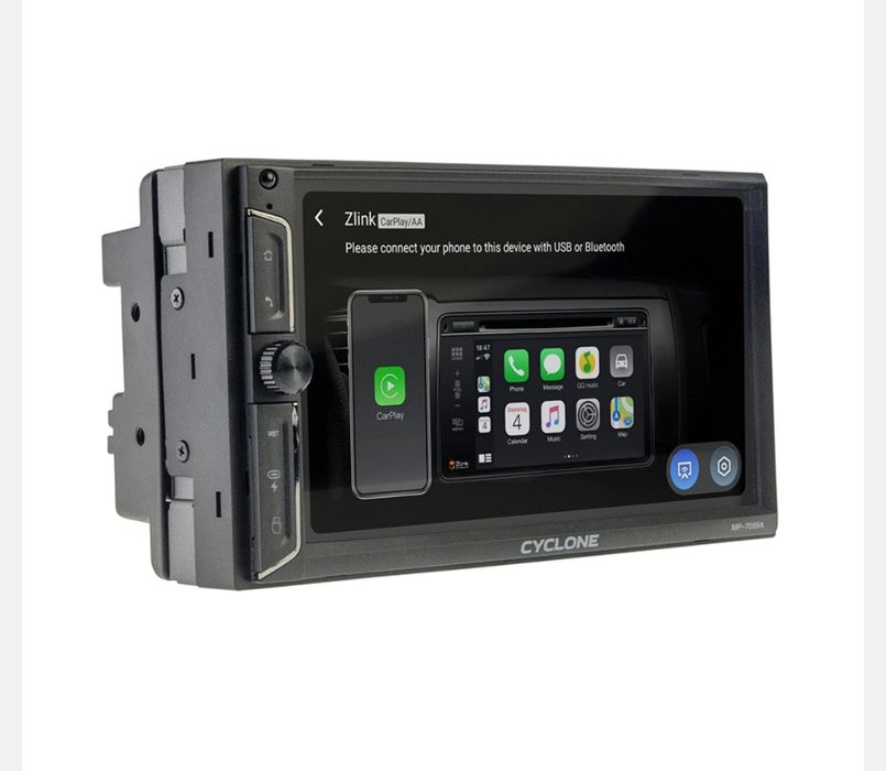 Магнітола 2Дін Cyclone MP 7089A 4/64Gb DSP CARPLAY ANDROID AUTO 8ядер