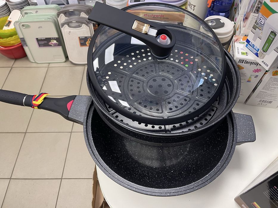 3 в 1 ВОК, сковорідка, пароварка