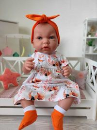 Лялька пупс Ane Baby Marina&Pau в одязі ручної роботи, 45 см