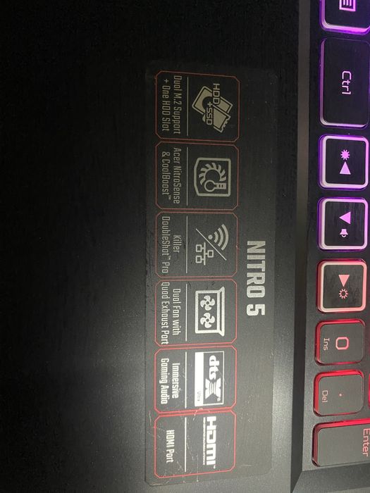 Acer NITRO 5 RTX3060 6gb Intel i5