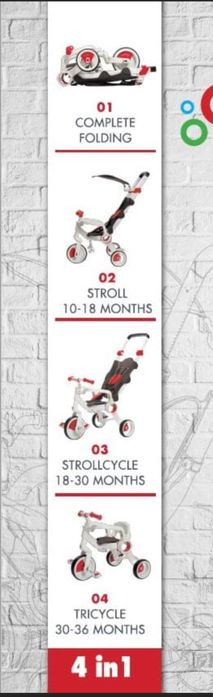 Spacerówka i rowerek trójkołowy 2w1 Galileo Strollcycle