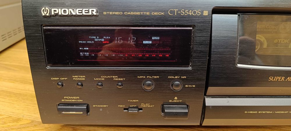Кассетна дека  Pioneer CT-S540S  (3-Нeаd )-відео роботи!!