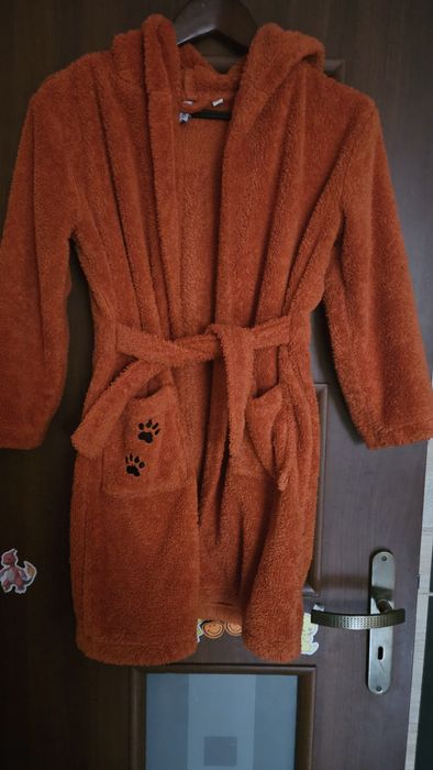 Ciepły szlafrok tygrysek