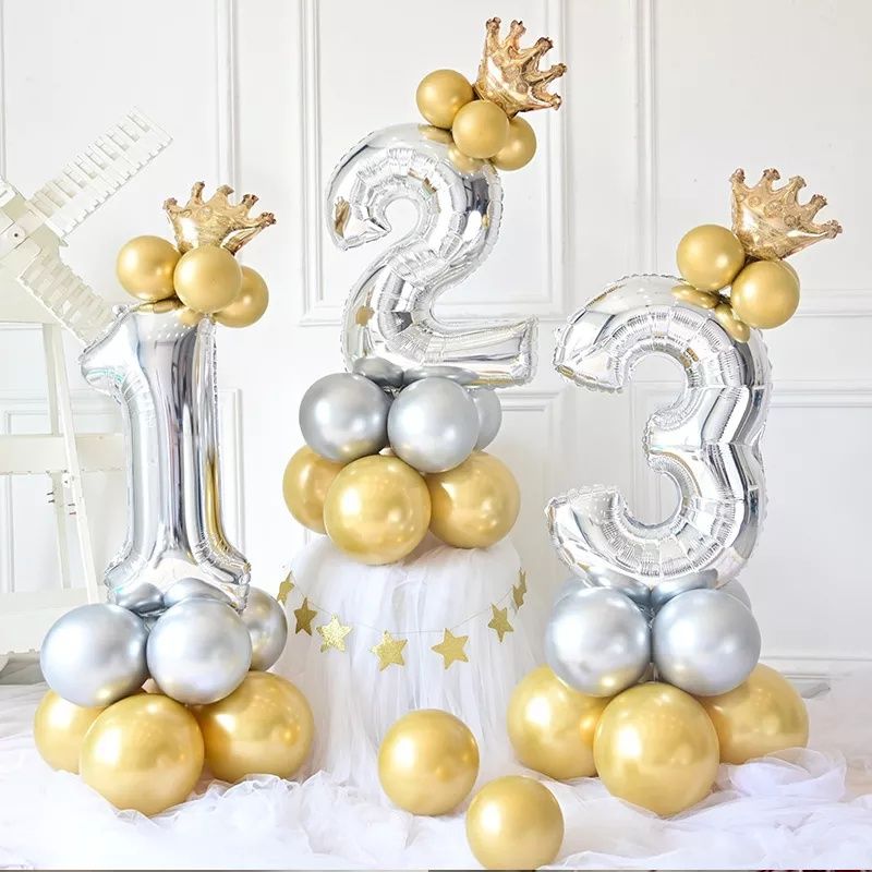 Воздушные шары на день рождения свято годик цифра 1 2 3 4 5 6 7 8 9 0