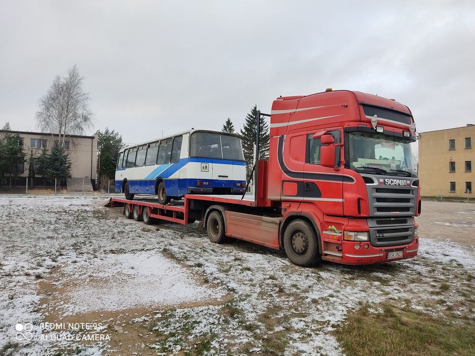 Transport maszyn rolniczych Pomoc Drogowa ,laweta