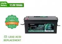 Акумулятор EVEREXCEED LiFePO4 12,8V 200Ah 4000 циклів для ДБЖ