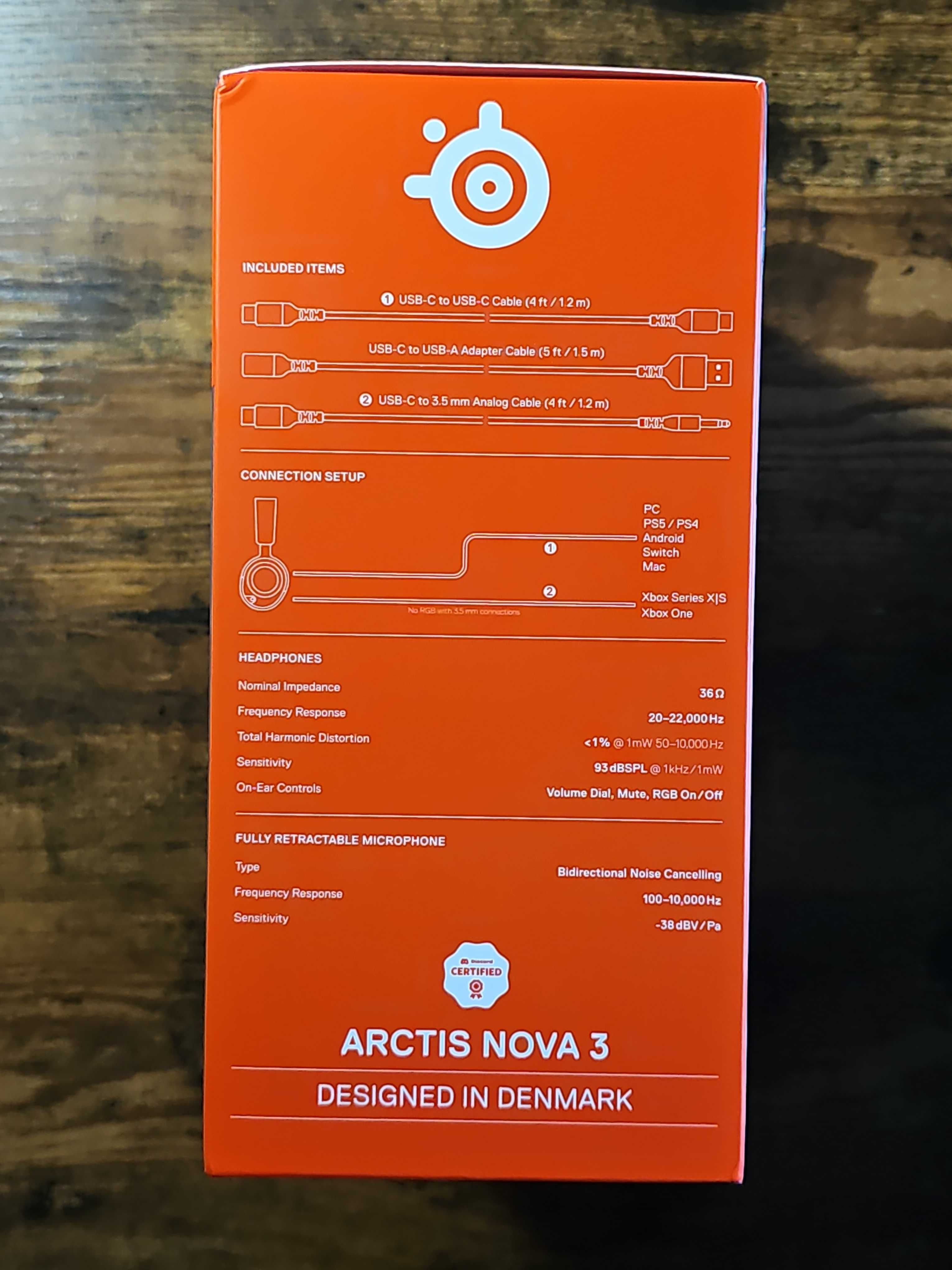 SteelSeries Arctis Nova 3 Czarne