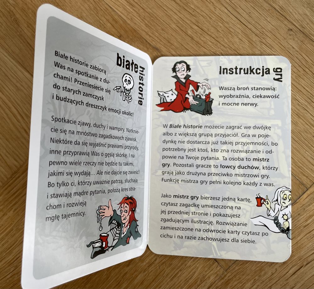Gra karciana Białe historie zagadki G3