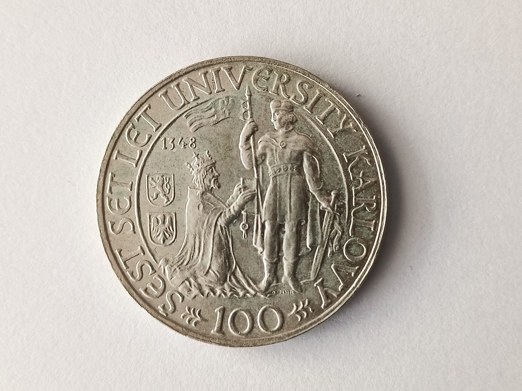 Srebro 100 koron 1948 Czechosłowacja