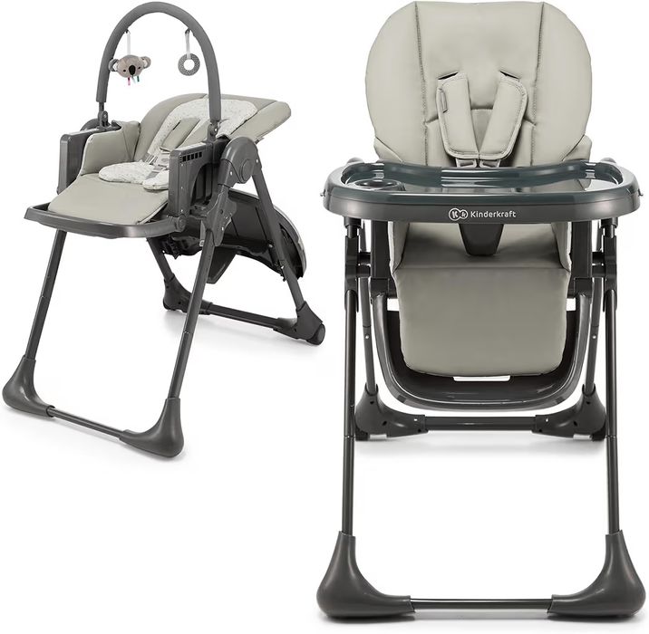Kinderkraft TUMMIE krzesło 2 w 1, ergonomiczne, wygodne, odchylane