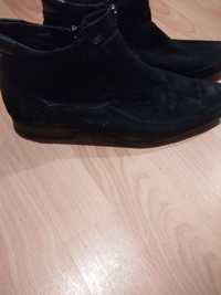 Зимние черные туфли