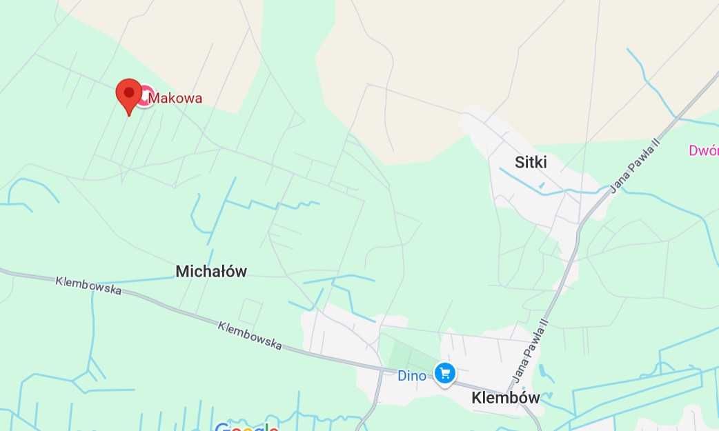 PILNA SPRZEDAŻ 2 działki Michałów gmina Klembów