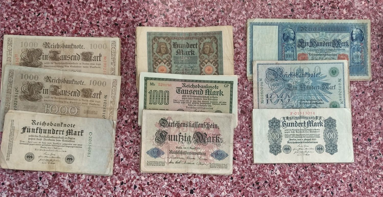 zestaw banknotów niemieckich  30 szt