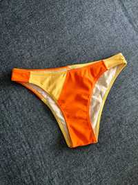 Cueca Bikini Calzedonia laranja e amarela
