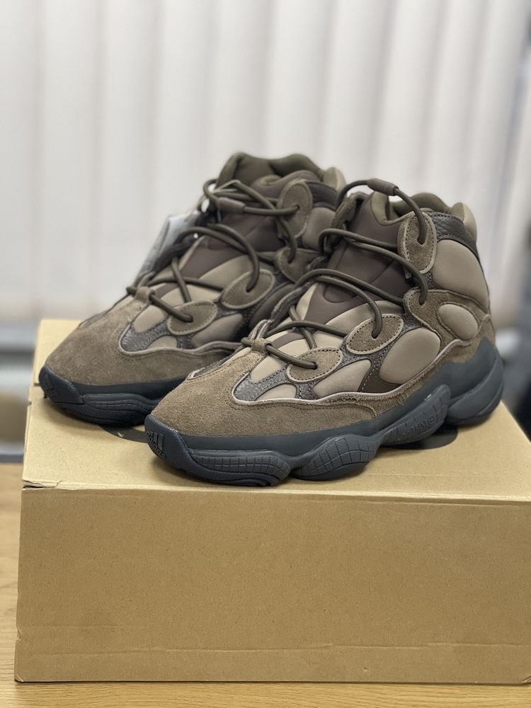 Adidas Yeezy 500 High Taupe Black Чоловічі Кросівки (43) Оригінал