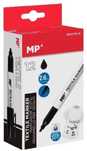 Marker do tkanin czarny 2,6mm (12szt) MP Main Paper blister,