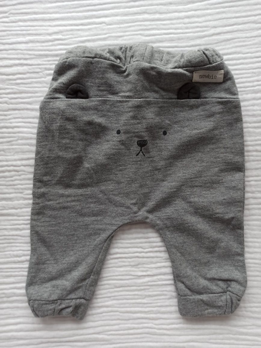 Zestaw ubranek Newbie 56 body spodnie sowy miś