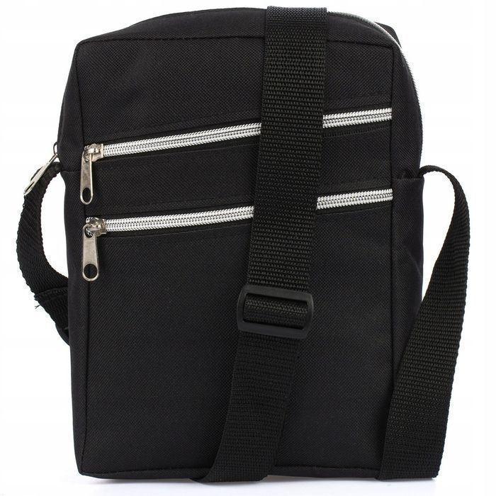 Torba na ramię męska saszetka listonoszka raportówka czarna lekka nowa