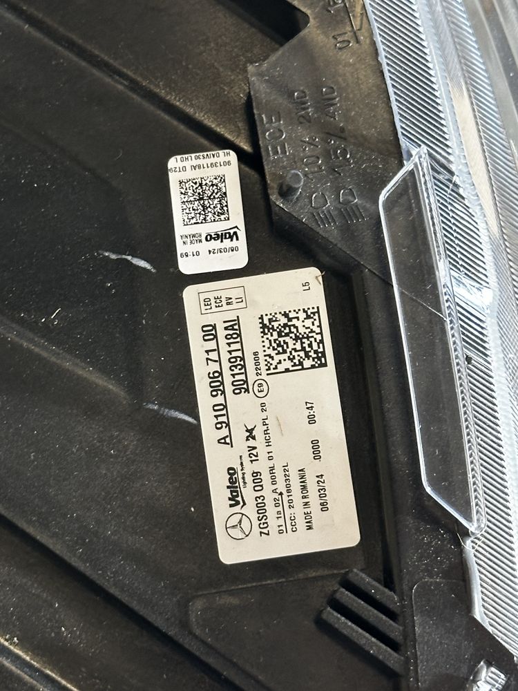 Фари фара спрінтер Sprinter W907 W910 LED нові лед