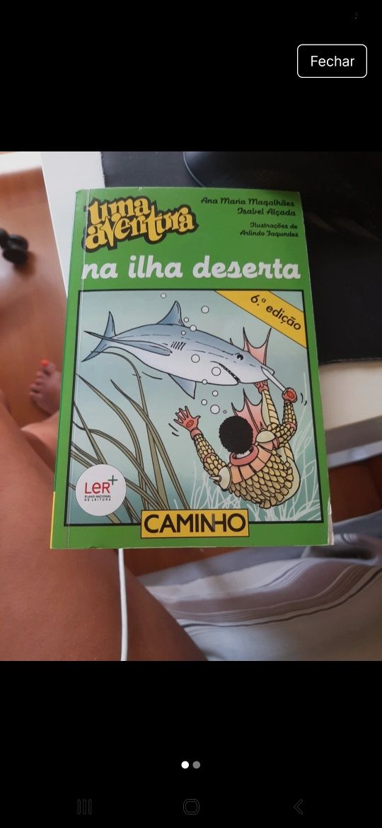 Livro uma aventura na ilha deserta