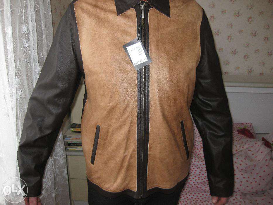 Кожаная куртка,50-54р.СТИЛЬНАЯ,НОВАЯ,ТУРЦИЯ.ТОРГ. Цена 4500 грн.