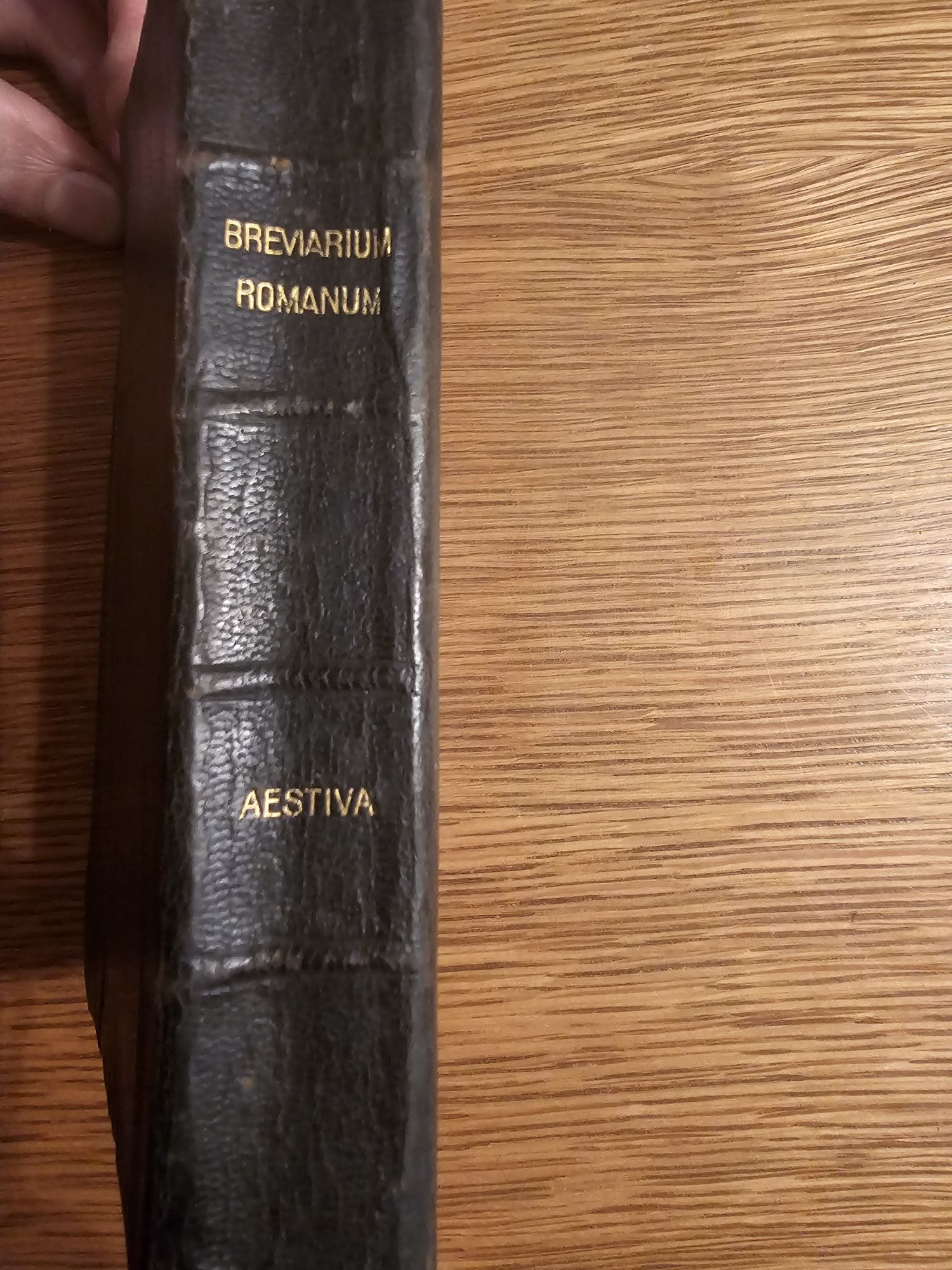 Breviarium Romanum 1919r. Aestiva złocone brzegi brewiarza Liturgia