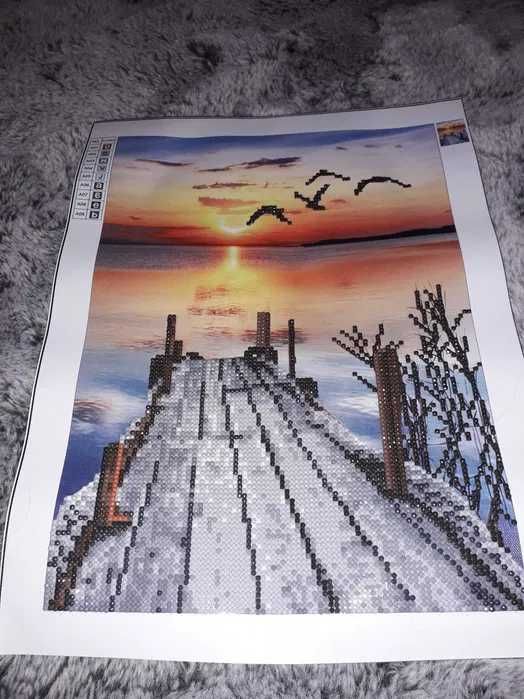 Wyklejony obrazek typu diamenciki