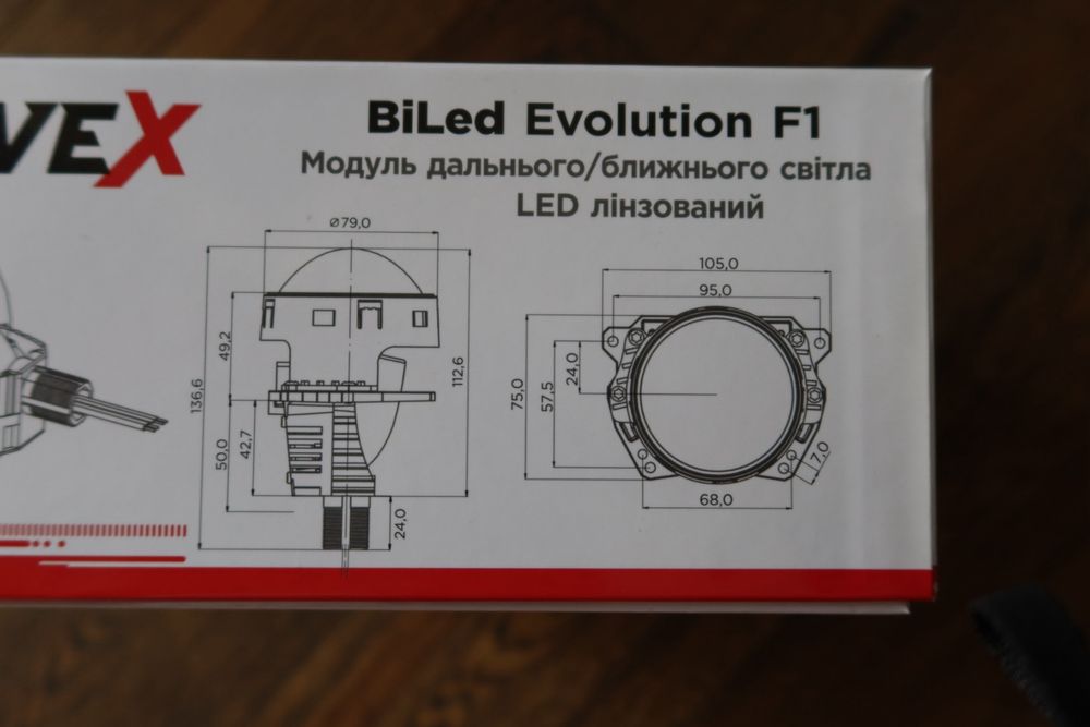 РАСПРОДАЖА ‼️ Пара bi-LED линзы driveX EVOLUTION F1S 3.0 53W biled