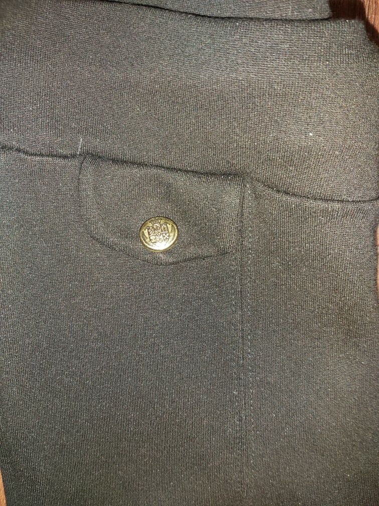 Legginsy ZARA S czarne spodnie obcisłe